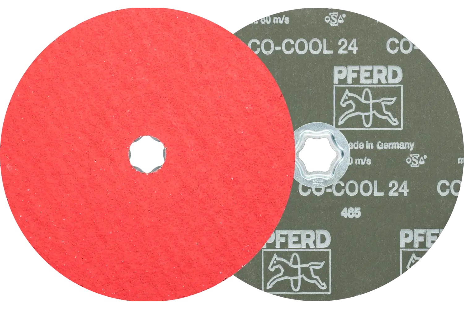 Picture of Pferd Combiclick® Fiber Disc, 7" Dia, 24 Grit, Ceramic oxide Co-Cool